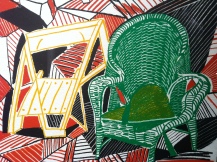 Two Pembroke Studio Chairs, from Moving Focus, David Hockney